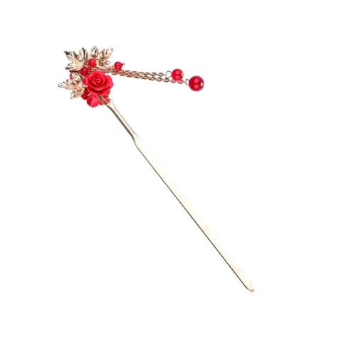 MUCKLILY Eleganter Chinesischer Haarschmuck Haarstab mit Quasten Doppelseitig für Damen Dekoratives Haaraccessoire Passend zu Hanfu und Qipao für Hochzeit Party und Alltagsfrisuren von MUCKLILY