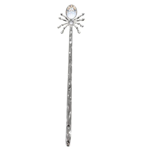MUCKLILY Eleganter Spider Haarschmuck Glas Haarstab Lang Haarnadel für Damen Mädchen Fester Sitz Dutt Haarstab Chinesischer Stil Modisches Haaraccessoire Geschenkidee von MUCKLILY