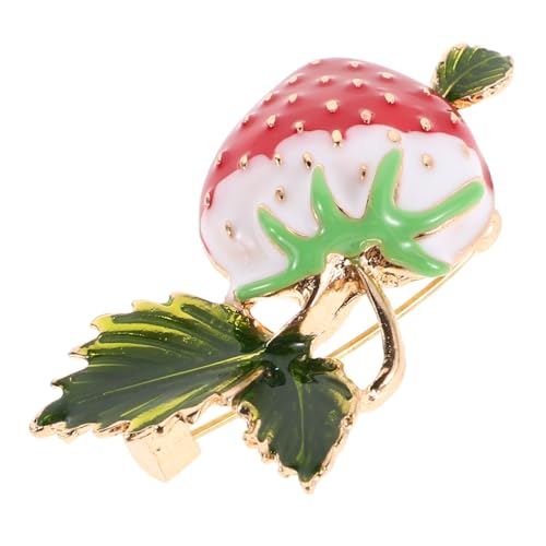 MUCKLILY Niedliche Erdbeerbrosche Realistische Frucht-anstecknadel Für Kleidung Taschen Und Hüte Abnehmbarer Sicherer Verschluss Perfektes Accessoire Für Modische Outfits in Verschiedenen a von MUCKLILY