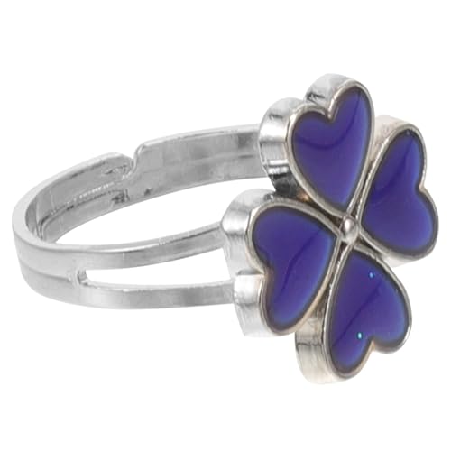 MUCKLILY Farbwechselring für Kinder Temperaturempfindlicher Stimmungsring für Mädchen Modering mit Einzigartigem Design für Kleinkinder und Verschiedene Anlässe von MUCKLILY