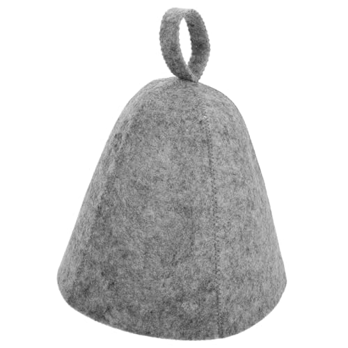 MUCKLILY Filz Sauna Badekappe Schnelltrocknende Haarhaube aus Weichem Filz Leichtes Saunazubehör für Damen und Herren Schützende Saunakappe für Spa Dampfbad und Thermalbad Minimalistisches von MUCKLILY