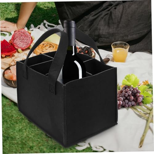 MUCKLILY Filz weintasche für Flaschen Wiederverwendbar Dekorative Tragetasche aus Hochwertigem Filz Praktischer Flaschenträger für Weinflaschen Stilvoll und Platzsparend als von MUCKLILY