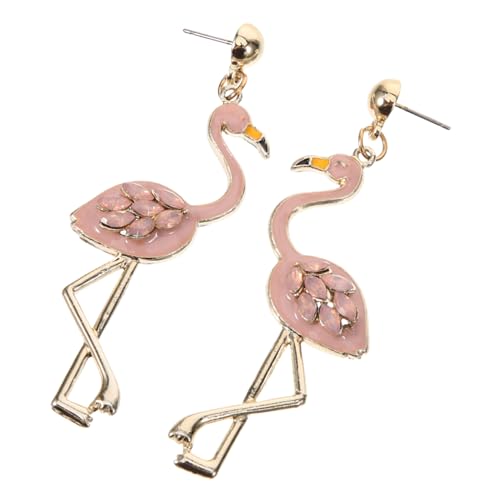 MUCKLILY Flamingo Ohrhänger Damen Ohrschmuck Dangle Tropföl Design Hautfreundlich Charm Geschenk Geburtstag Weihnachten Valentinstag Party Schmuck Zufällige Farbe Zufällige Farbe von MUCKLILY
