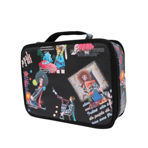 MUCKLILY Friseurtasche Aufbewahrungstasche für Haarschneide Stylingwerkzeuge mit Trennfach Kompakt Tragbar für Profi Barbier und Friseure Organizer für Salon Equipment von MUCKLILY