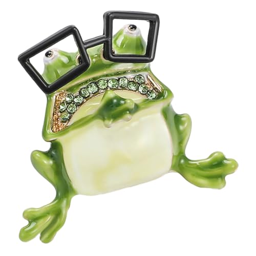 MUCKLILY Frosch Brosche Anstecknadel Kreatives Design Bunte Emaille Tier Pin Damen Lapel Pin Mode Schmuck für Kleidung und Schal Einfache Handhabung Passend für Festliche Anlässe und von MUCKLILY