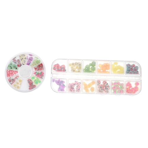 MUCKLILY Fruchtige Nagelslices Diy Nagelkunst Aufkleber Selbstklebende Nail Art Dekoration in Verschiedenen Farben Und Formen Für Zuhause Oder Nagelsalons Perfektes Geschenk Für Freundinnen von MUCKLILY
