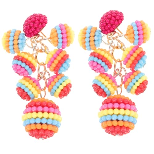 MUCKLILY Fruchtige Traubenohrringe Damen Hängend Modisch Leicht Kombinierbar Schmuckaccessoire von MUCKLILY