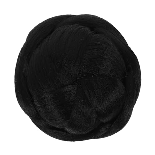 MUCKLILY Geflochtener Chignon Haarteil Clip in Kunsthaar Dutt Haarknoten für Damen Volumen Ponytail Hochsteckfrisur Party Alltag Natürliches Aussehen von MUCKLILY