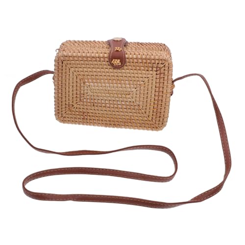MUCKLILY Gewebte Rattan Umhängetasche für Damen Handgewebte Rattan Geldbörse Vielseitig Einsetzbar Make Up oder Schultertasche für Freundinnen MUCKLILY Gewebte Rattan Umhängetasche für Damen Handgewebte Rattan Geldbörse Vielseitig Einsetzbar Make Up oder Schultertasche für Freundinnen von MUCKLILY