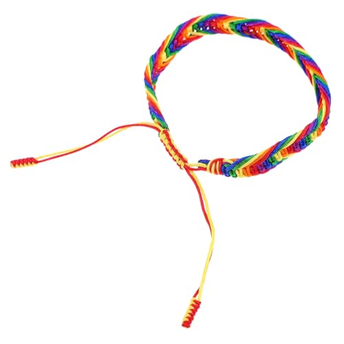 MUCKLILY Gewebtes Armband Verstellbar Sicher für Lgbt Pride Partys Einzigartiges Handgelenkschmuck Accessoire für Damen Herren von MUCKLILY