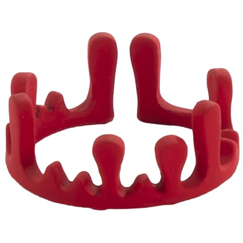 MUCKLILY Gothic Damenring mit Blutflammen design Verstellbarer Roter Fingerring aus Hochwertiger Legierung Langlebiger Schmuck für Mädchen und Frauen Party Alltagsring Besonderes Geschenk von MUCKLILY