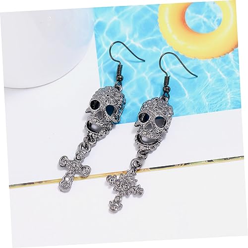 MUCKLILY Gothic Schädelohrringe Damen Halloween Schmuck Metall Skull Ohrhänger Leicht Rostfrei Cooles Design für Party und Alltag MUCKLILY Gothic Schädelohrringe Damen Halloween Schmuck Metall Skull Ohrhänger Leicht Rostfrei Cooles Design für Party und Alltag von MUCKLILY