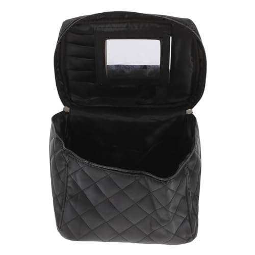 MUCKLILY Große Faltbare Kosmetiktasche mit Spiegel Vielseitiger Reise Make up Organizer Wasserabweisend Kompakt und Geräumig für Unterwegs Schule und Geschäftsreisen von MUCKLILY