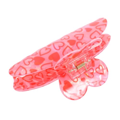 MUCKLILY Große Rutschfeste Haarklammer Aus Acryl in Herzform Haarspange Für Frauen Haarzubehör Für Alltag Und Urlaub von MUCKLILY