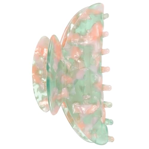 MUCKLILY Große Haarklammer für Frauen Langlebige Dekorative Haarspange mit Fester Befestigung Geeignet für Dickes Feines Lockiges und Glattes Haar Modischer Grüner Acetat klauenclip von MUCKLILY