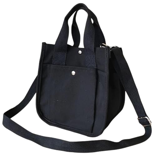 MUCKLILY Große Kapazität Canvas Schultertasche Damen Stilvolle Umhängetasche mit Vielseitigem Design Leicht und Robust für Arbeit Schule Freizeit und Alltag Modische Tragetasche für Frauen von MUCKLILY