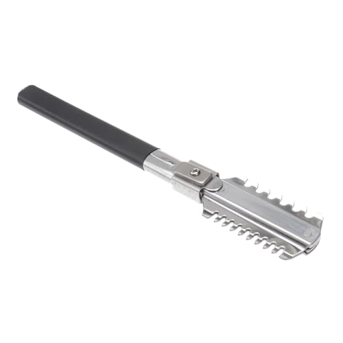 MUCKLILY Haar Styling Ausdünnung Kamm Rack Doppel Seite Rasierapparathalter aus Metall Sicherer Halter für Manuelle Rasierer Rutschfester Griff für Männer Werkzeug für Friseure und Friseure von MUCKLILY