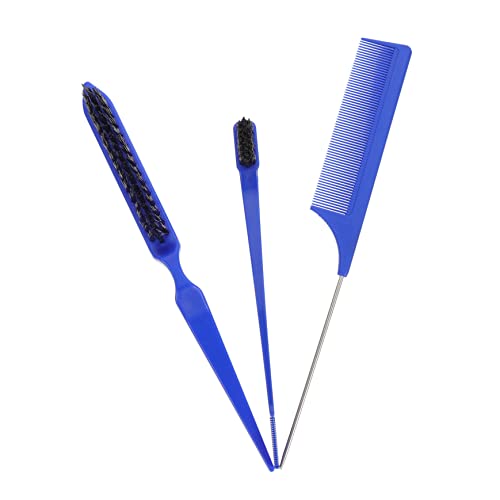 MUCKLILY Haarkamm Leicht Robust Doppelseitige Styling Kämme mit Rattenschwanzspitze für Männer Natürliches und Lockiges Haar Salon Haushaltsgeeignet Schmerzfreies Entwirren von MUCKLILY
