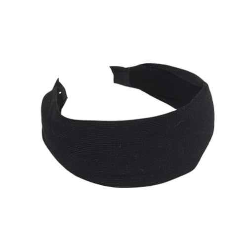 MUCKLILY Haarreifen Breit aus Wiederverwendbarem Einfaches Damen Haarband mit Feiner Verarbeitung Vielseitig für Alltag Sport und DIY Frisuren Geeignet für Frauen und Mädchen Schwarz von MUCKLILY
