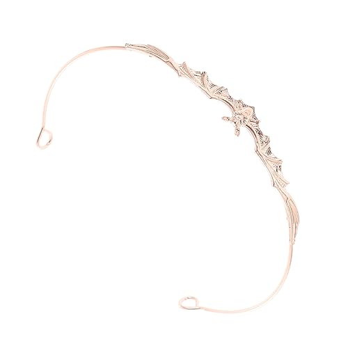 MUCKLILY Halloween Haarreif Fledermaus Design Leichtes Langlebiges Kopfschmuck Accessoire für Party Cosplay und Halloween Kostüme Roségoldener Stabiler Haarreifen mit Feiner Textur von MUCKLILY