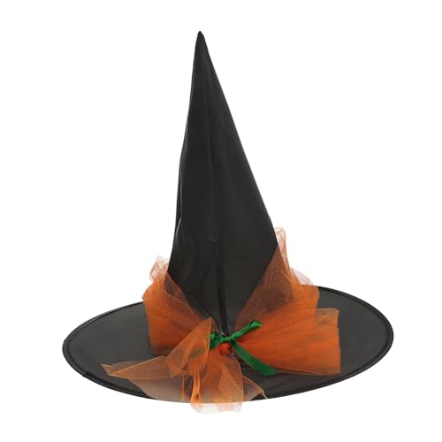 MUCKLILY Halloween-Hexenhut Halloween-Kostüme für Kinder Vintage-Hut Fotogeschenke Halloween-Hut spitz the hallow halloween mitgebsel Zaubererhut Hexen Hut bilden Zubehör Eltern-Kind Stoff von MUCKLILY