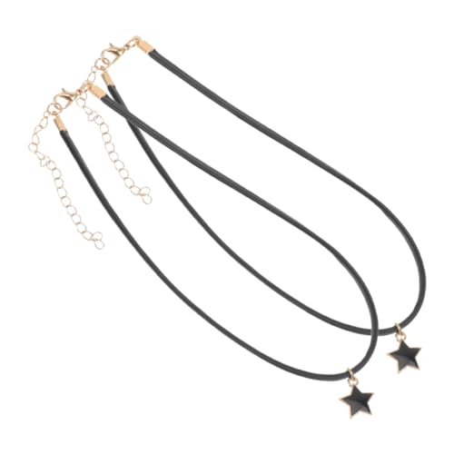 MUCKLILY Harajuku Punk Lederchoker Dreieckiger Schwarzer Verstellbarer für und Herren Modisches Gothic Statement Schmuckaccessoire von MUCKLILY