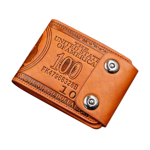 MUCKLILY Vintage Herren Geldbörse Aus Leder Multifunktionale Kompakte Geldbörse Mit Fächern Für Geld Karten Und Münzen Modisches Design Für Alltag Und Freizeit Praktisch Und Stilvoll von MUCKLILY