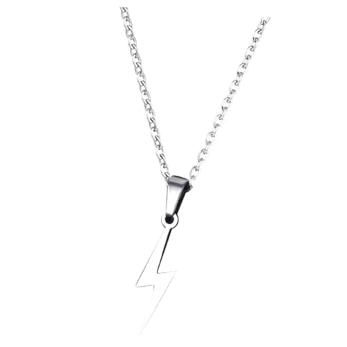 MUCKLILY Herren Halskette mit Titanium Anhänger Modisches Schmuck Accessoire Clavicle Chain für Alltag und Besondere Anlässe Stilvoll und Robust von MUCKLILY