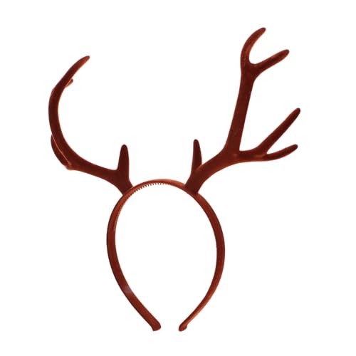 MUCKLILY Hirschgeweih Haarreif Rentier Geweih Stirnband Weihnachts Kopfschmuck Party Accessoires Foto Requisite Bühnenrequisite von MUCKLILY