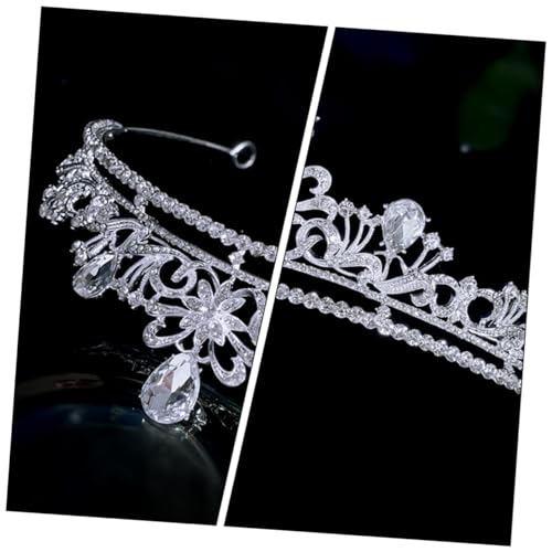 MUCKLILY Hochzeitskrone für Damen Tiara aus Hochzeitszubehör für Brautkleid und Ballkleid Perfektes Accessoire für Formelle Anlässe und Fotografie von MUCKLILY