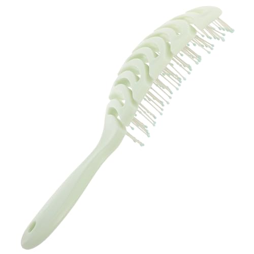 MUCKLILY Hohlkörper Damen Haarkamm mit Großer Biegung Kopfhautmassagefunktion Plastikfrei Entwirrt Lockiges Langes Haar Handliches Styling werkzeug Pflegeleicht für Haarbehandlung von MUCKLILY