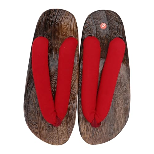 MUCKLILY Japanische Herren Holzclogs Sommer Sandalen Atmungsaktiv Flachboden Bequem Modisch für Alltag Freizeit von MUCKLILY