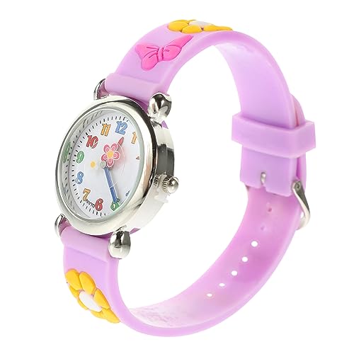 MUCKLILY Junge Mädchen Armbanduhr Mit Silikon Band Cartoon Design Junge Mädchen Uhr Zum Lernen Der Quarzwerk Mit Power-batterie Für Genaue Zeitanzeige Schlichtes Zifferblatt Mit Klaren Zahl von MUCKLILY
