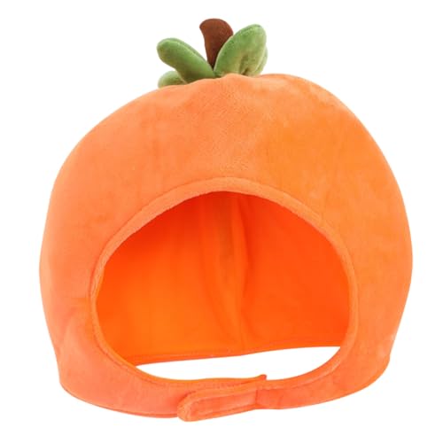 MUCKLILY Kaki-Hut Kaki-Kappe Plüsch Neuheit Wintermütze Hut aus Fruchtfilz Karnevalshut Tiara Plüschmütze Cartoon-Hut-Requisite Persimmon Partyhut Zubehör Kopfbedeckung Requisiten von MUCKLILY