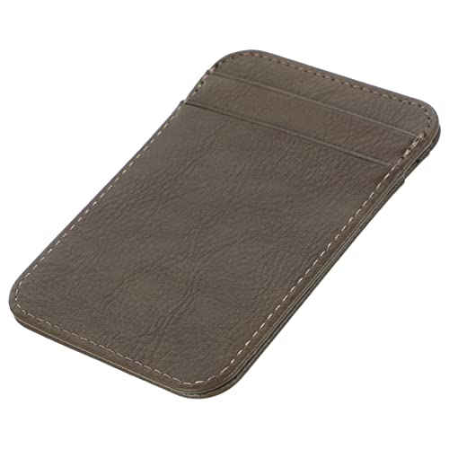 MUCKLILY Kartenhalter Aus Pu Für Ausweise Und Reisekarten Schutzhülle Mit Tragbarem Design Für Lehrer Studenten Und Reisende Langlebig Und Multifunktional in Tiefgrau von MUCKLILY