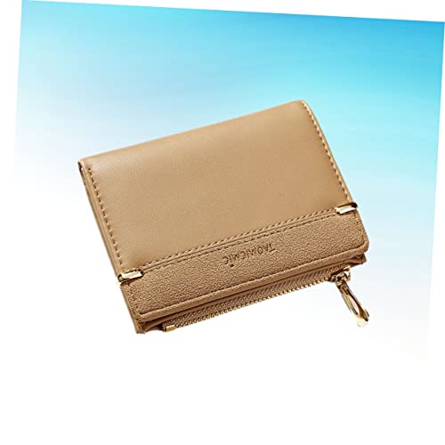 MUCKLILY Kleine Damen Geldbörse aus Strapazierfähigem PU mit Reißverschluss Multifunktionales Kurzes Portemonnaie mit Kartenfächern und Münzfach Leichte Tragbare Geldbörse für Alltag und von MUCKLILY