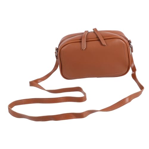 MUCKLILY Kleine Damen Umhängetasche Braun Modische Crossbody Bag mit Verstellbarem Schultergurt Vielseitig für Shopping Reisen Alltag und Büro Geeignet Praktische Handytasche und von MUCKLILY