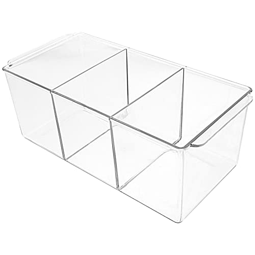 MUCKLILY Kosmetik Organizer mit Offenem Design Transparente Aufbewahrungsbox für Makeup und Skincare für Schlafzimmer Bad und Büro Schützt und Organisiert Ihre von MUCKLILY