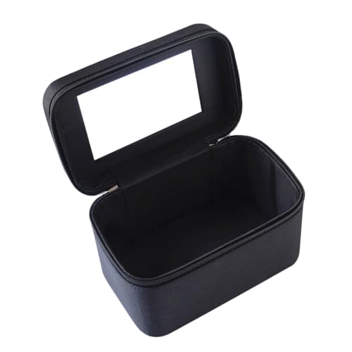 MUCKLILY Kosmetiktasche Große Kapazität 1Stück Reise Kulturtasche Tragbar Mikrofaser Organizer für Damen mit Griff Wasserabweisend für Reisen und Feuchte Orte von MUCKLILY