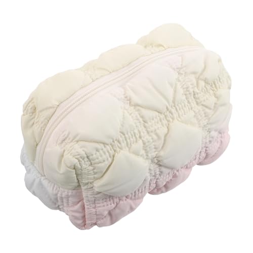 MUCKLILY wasserdichte Kosmetiktasche Quadratisch Kariert Reise-Kosmetik-Organizer Mit Blasendesign Für Verbesserte Speicherkapazität Geeignet Für Make-up Und Toilettenartikel Für Reisen von MUCKLILY