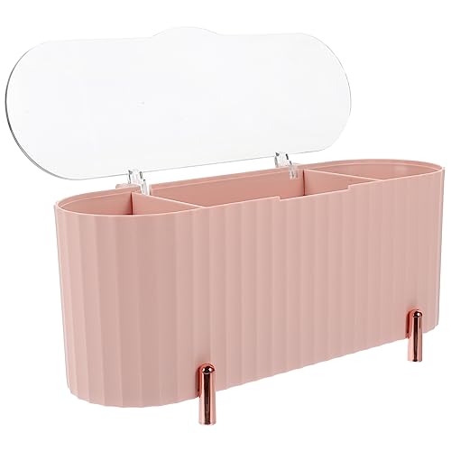 MUCKLILY Kosmetische Aufbewahrungsbox mit Deckel Praktischer Organizer für Make Up und Kosmetikartikel aus Langlebigem für Damen Effiziente und Staubgeschützte von MUCKLILY
