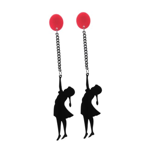 MUCKLILY Kreative Dangle Ohrringe Kleine Mädchen Design Persönliche Geschenkidee Damen Schmuck Modisch Leicht Tragbar Für Alltag und Party von MUCKLILY