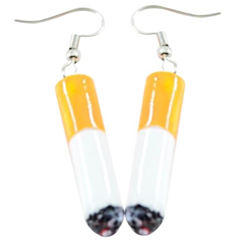 MUCKLILY Kreative Zigarettenform Ohrringe aus Hautfreundlicher Legierung Leichte Hängende Ohrstecker für Frauen und Mädchen Langlebiger Modeschmuck Einzigartiges Design für Alltag und MUCKLILY Kreative Zigarettenform Ohrringe aus Hautfreundlicher Legierung Leichte Hängende Ohrstecker für Frauen und Mädchen Langlebiger Modeschmuck Einzigartiges Design für Alltag und von MUCKLILY