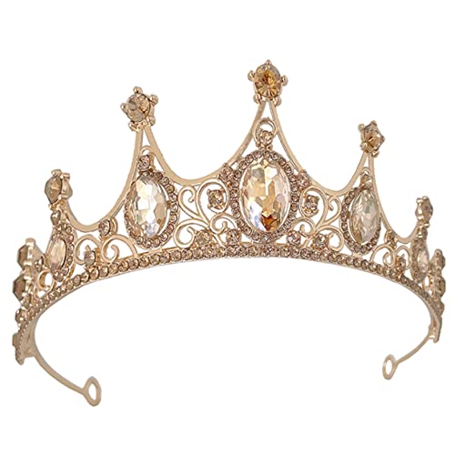 MUCKLILY Kristallkrone Damen Hochzeit Braut Diadem Strass Stirnband Party Prom Geburtstags Kopfschmuck Elegant für Frauen und Mädchen von MUCKLILY