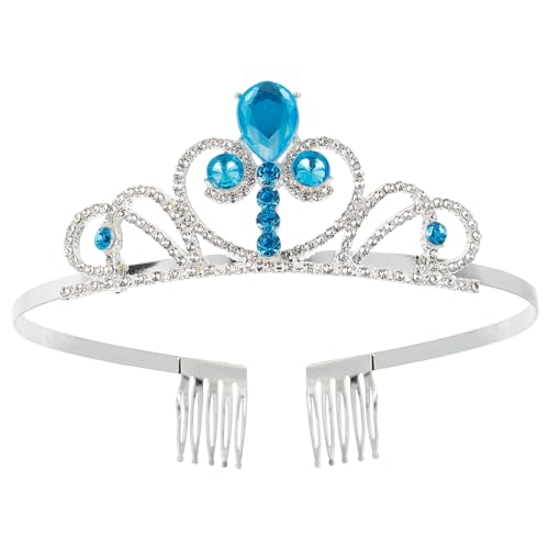 MUCKLILY Krone Haarreif Wasserfall Tiara Kopfschmuck Leicht Geburtstagsfeier Foto Requisite für Mädchen und Kleinkinder von MUCKLILY
