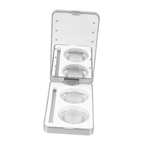 MUCKLILY LED Eyelash Holder Box mit LED Beleuchtung und Makeup Spiegel Tragbare Kosmetik Organizer Aufbewahrungsbox für Wimpern Leichtes Kunststoff Design für Reisen und von MUCKLILY