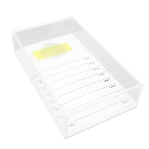MUCKLILY Lash Extension Box aus Leichtem Acryl mit Deckel Dichter Verschluss und Modisches Design Grafted Eyelash Organizer für Professionelle Wimpernverlängerung und Persönliche von MUCKLILY