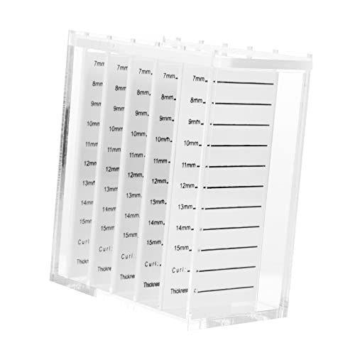 MUCKLILY Transparente Wimpern Aufbewahrungsbox Mit Abnehmbarer Trennwand Und Schiebetür Für Gefälschte Wimpern Wimpernhalter Organizer Und Verpackung Geeignet Für Schönheitssalons Und von MUCKLILY