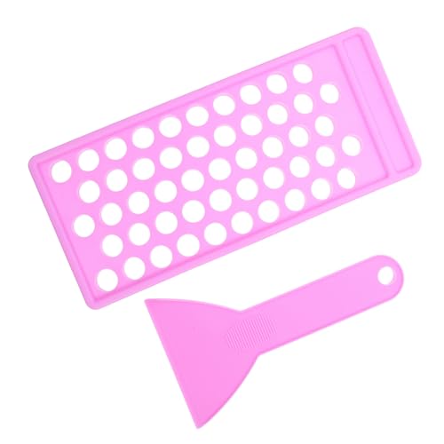 MUCKLILY Lip Balm Tray und Spatel PP Lippenpflege Behälter DIY Lippenbalsam Füllform Lippenglanz Nachfülltablett Langlebig Praktisch für Handgemachte Kosmetik und Geschenk von MUCKLILY