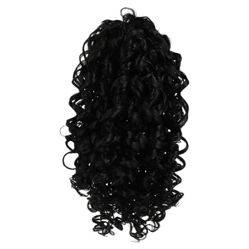 MUCKLILY Lockiger Pferdeschwanz Haarteil mit Elastischem Kordelzug Voluminöse Synthetische Extensions für Damen Verstellbar und Bequem für Alltag und Partyfrisuren von MUCKLILY